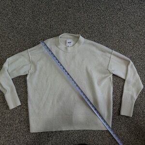 Aerie Cream Crew Neck Sweater